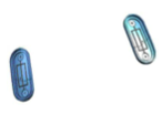 RETRO - Plastic supports rear turn signals