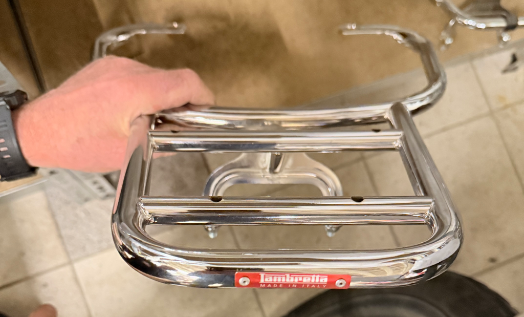 Lambretta Rear Carrier (fix) Chrome