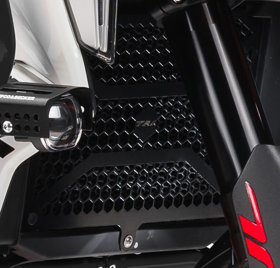 RADIATOR GUARD BLACK RAL 9005 FOR TRK 702(X)